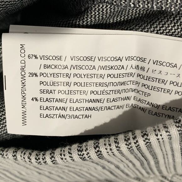 MPC Mini Dress Women's Size Small Striped Button Coquette Striped Flutter Sleeve - Picture 5 of 5